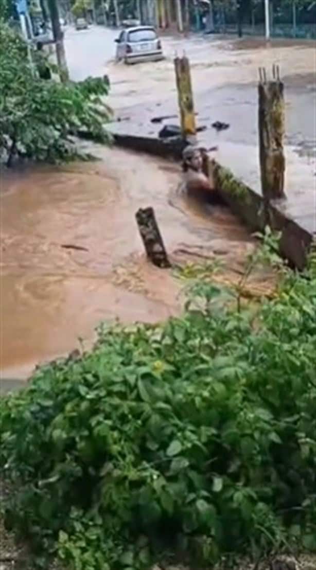 Alertan por crecida de ríos tras las fuertes lluvias en todo Veracruz