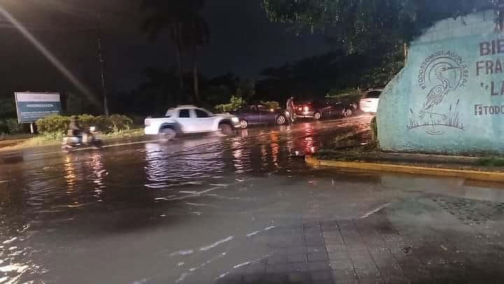 Chocan tres vehículos en el tramo de Cabeza Olmeca-Tejería