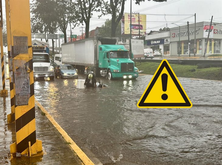 Estas son las calles afectadas por lluvias y anegamientos en Xalapa; toma precauciones