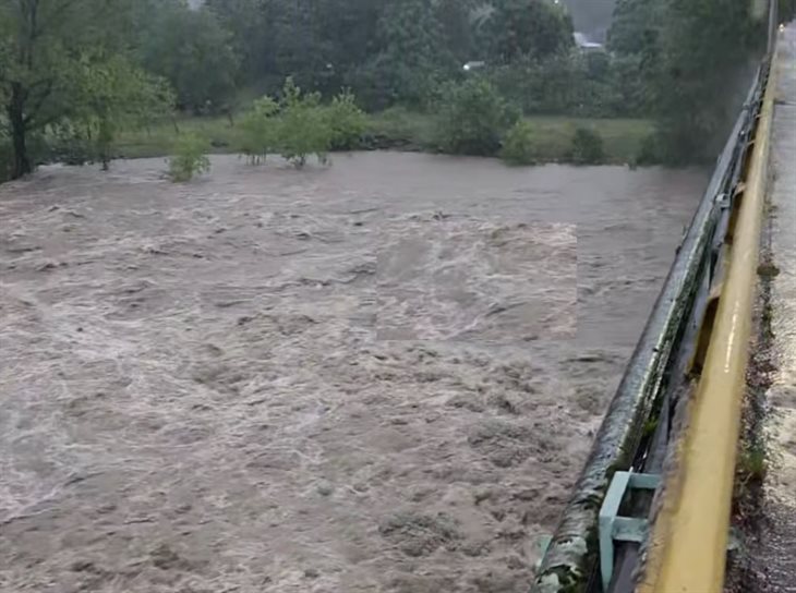 Intensas lluvias causan inundaciones en comunidades de Misantla