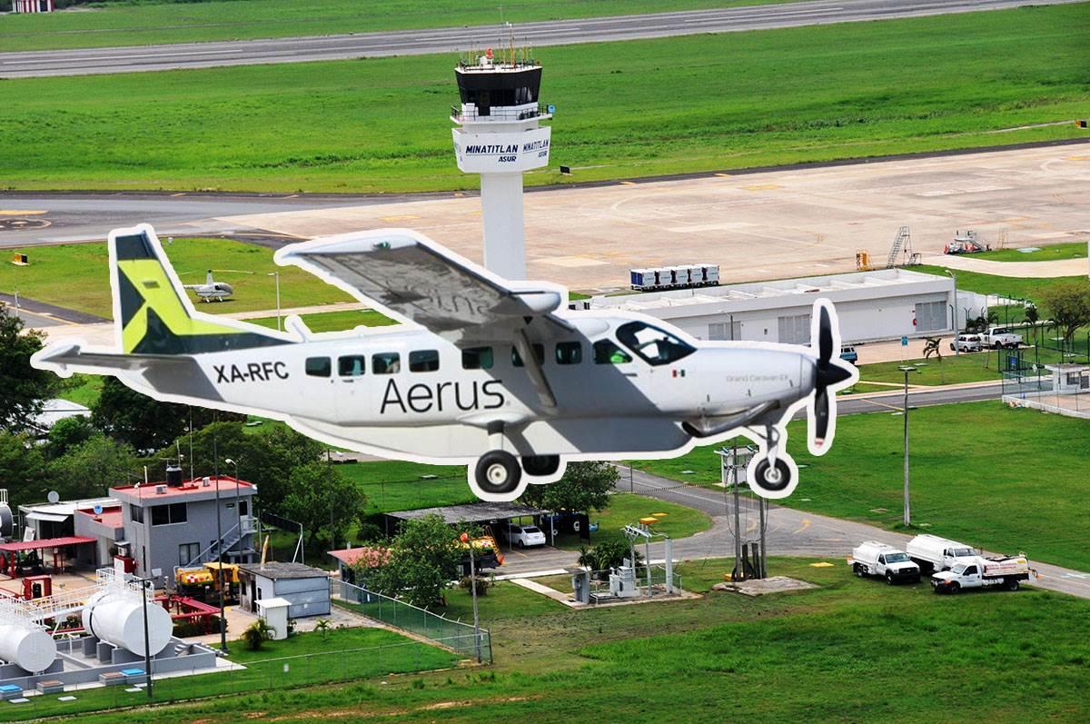 Con estos vuelos iniciará operaciones Aerus desde el Aeropuerto de Minatitlán