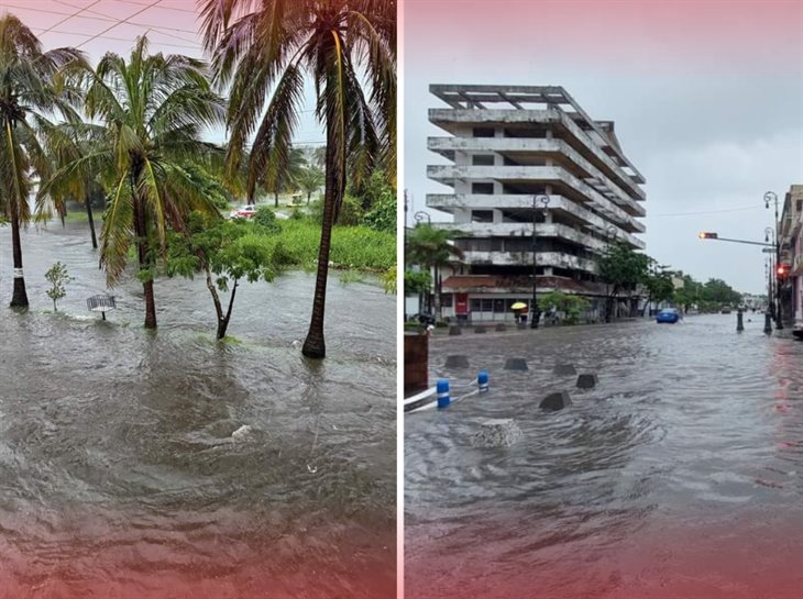 Torrenciales lluvias en Veracruz dejan daños en 32 municipios y provocan 2 fallecimientos 