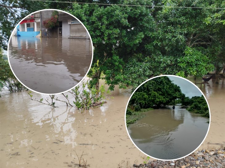 Lluvias provocan afectaciones también en el norte de Veracruz