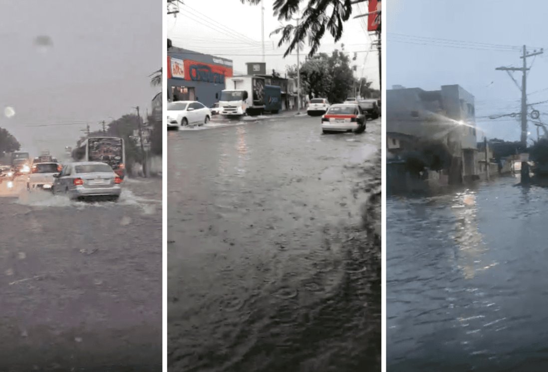 Lluvias provocan inundaciones en algunas colonias de Boca del Río