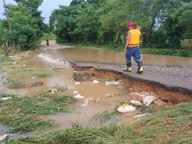 Más de 13 mil viviendas en el agua por Frente Frío 4 y Nadine en el sur de Veracruz | VIDEO