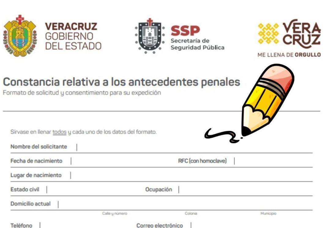 ¿Cómo y en dónde se puede tramitar la carta de antecedentes no penales en Veracruz?