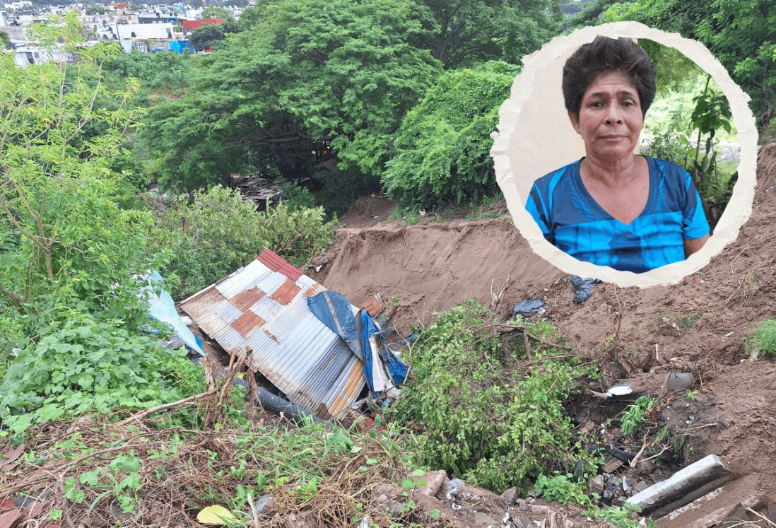 Deslave arrastra casa en la colonia Las Granjas; "quedé atrapada en la tierra"