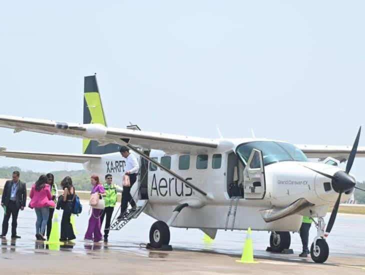 Así son los aviones de Aerus, la empresa que llegó al aeropuerto de Minatitlán I FOTOS