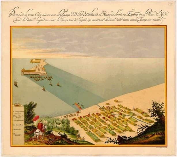 Esta era la ruta que tenía el río Tenoya atravesando el centro de Veracruz