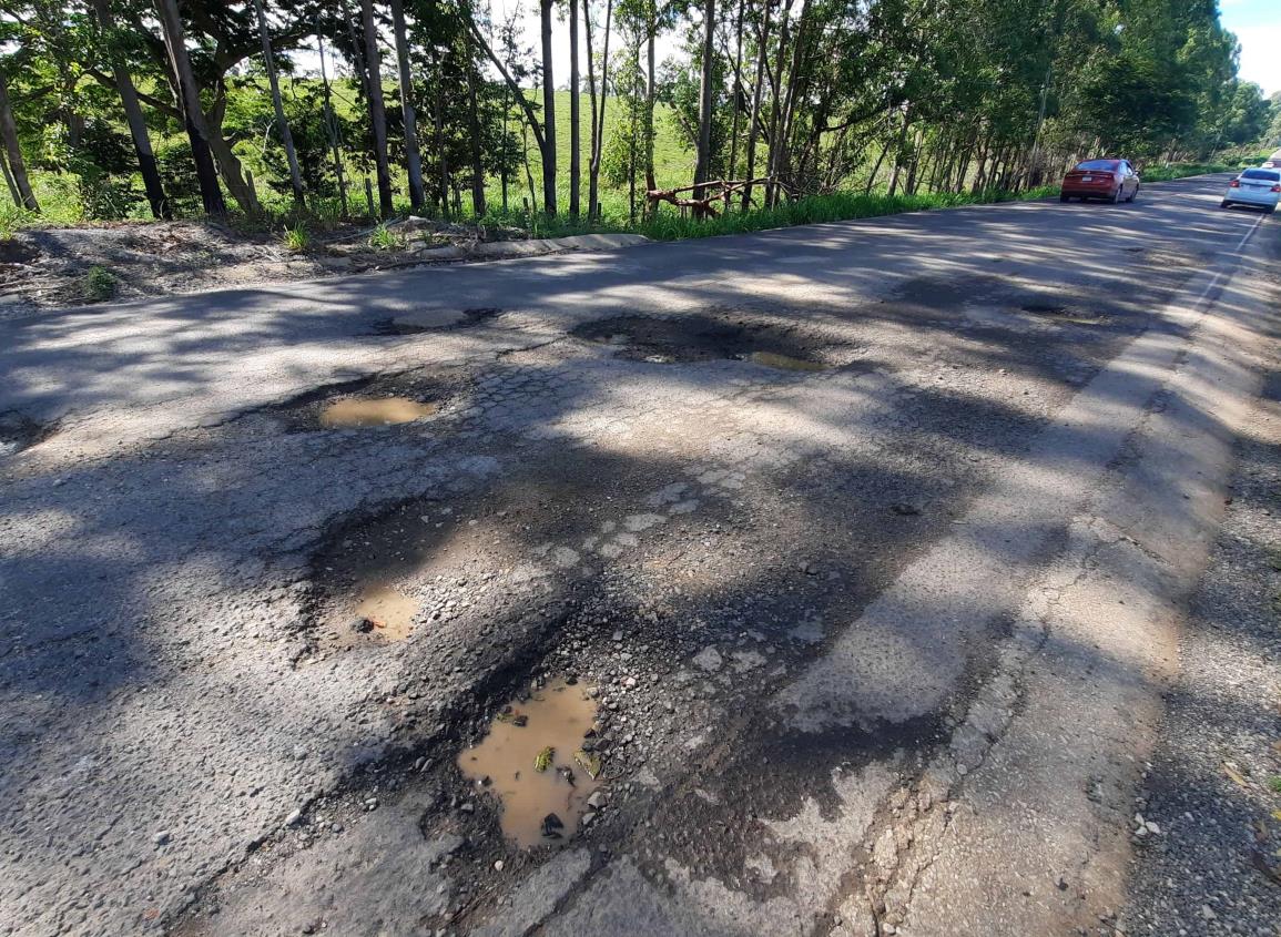 Carretera Paralelo-Las Choapas: Un riesgo para automovilistas por pésimas condiciones