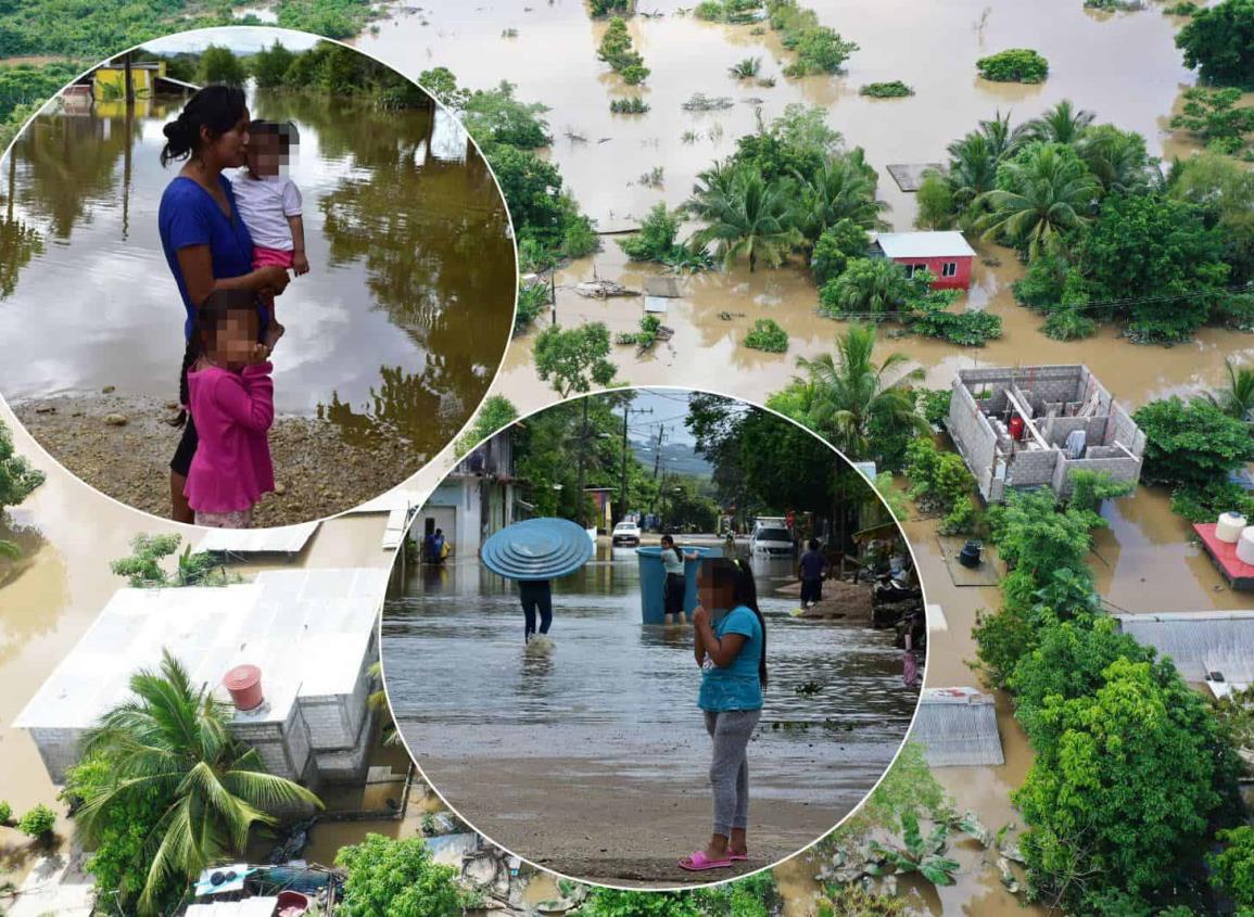 La peor inundación en Jesús Carranza en 10 años; miles de familias damnificadas por Nadine l VIDEO