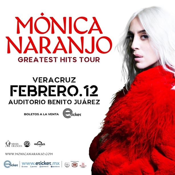 Es una ocasión para celebrar: Monica Naranjo vuelve a Veracruz con su Greatest Hits Tour