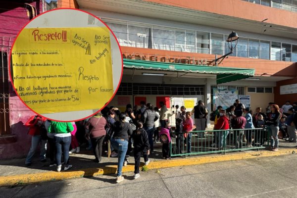 Toman primaria Manuel M. Gutiérrez de Xalapa; denuncian agresiones por parte de alumna y sus tutores