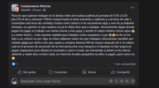 Confirman fecha y hora de inauguración de tienda china en Coatzacoalcos ¿darán té gratis?