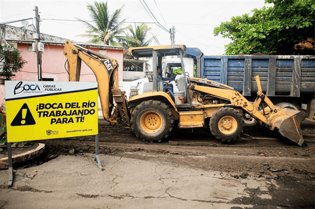 Avanza pavimentación del Paseo Boca del Río