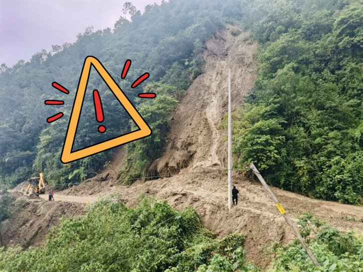 Derrumbes en la Sierra de Zongolica, afectan servicio de telecomunicaciones