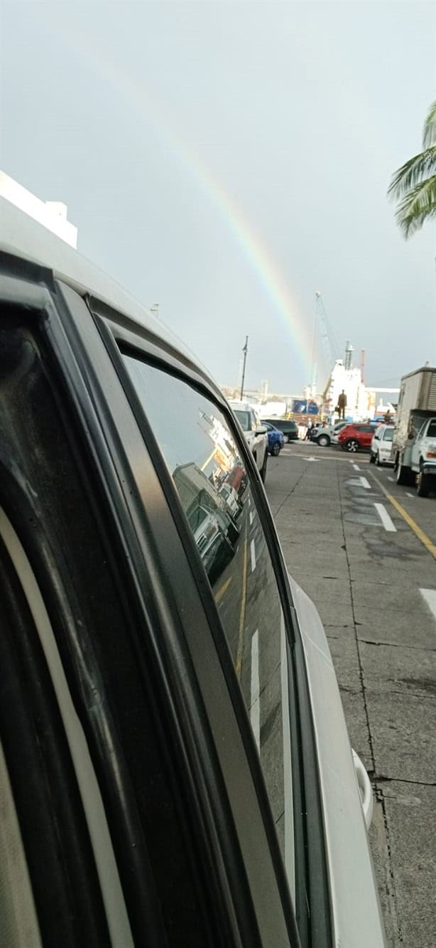 Sorprende arcoíris en la zona conurbada Veracruz – Boca del Río