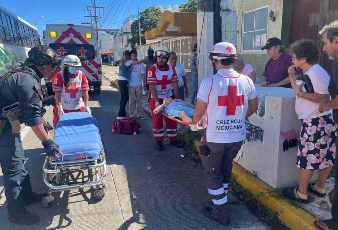 Atropellan a persona de la tercera edad en la colonia Zaragoza, en Veracruz