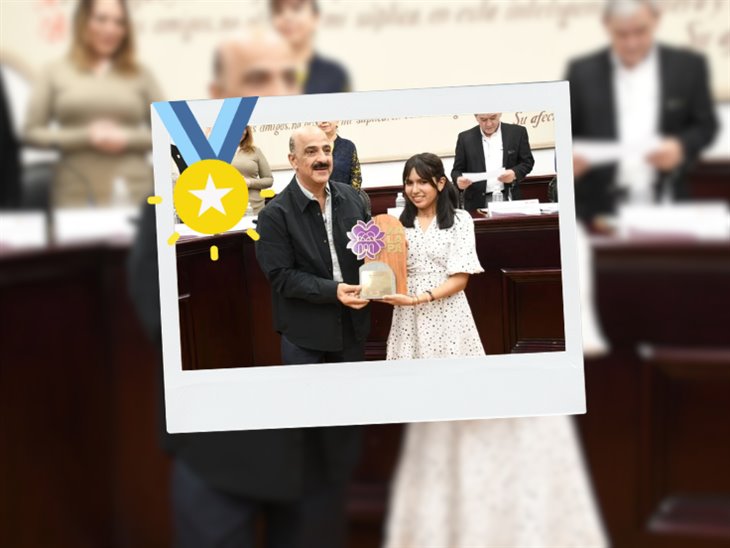 En Xalapa, reconocen a Ángela Olazarán la mejor estudiante del mundo ¡un orgullo! 