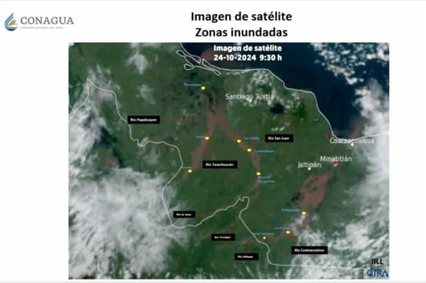 Minatitlán padece escurrimientos; vigilancia especial en ríos Coatzacoalcos y Papaloapan