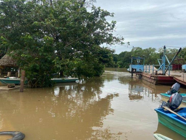 Por desbordamiento del río Chiquito ya suman 8 comunidades inundadas