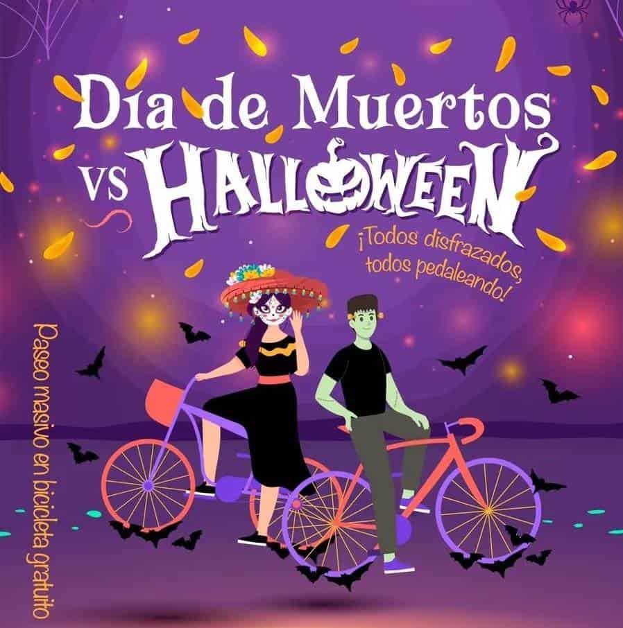 Más de 500 personas participarán en el evento ciclista Critical Mass Día de Muertos vs Halloween en Veracruz