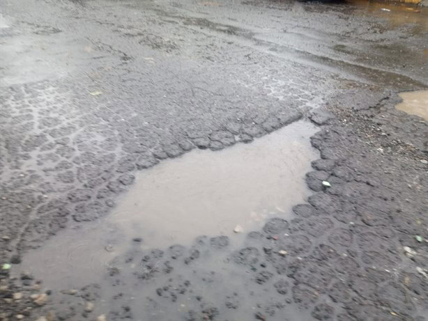 Alertan de múltiples baches en la avenida Jiménez, entre Alcocer y J.B. Lobos