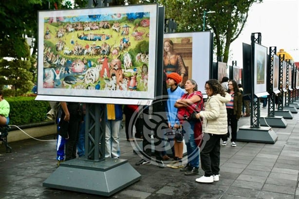 Concluye exposición del Museo del Prado en el parque Juárez de Xalapa