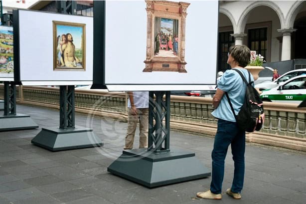 Concluye exposición del Museo del Prado en el parque Juárez de Xalapa