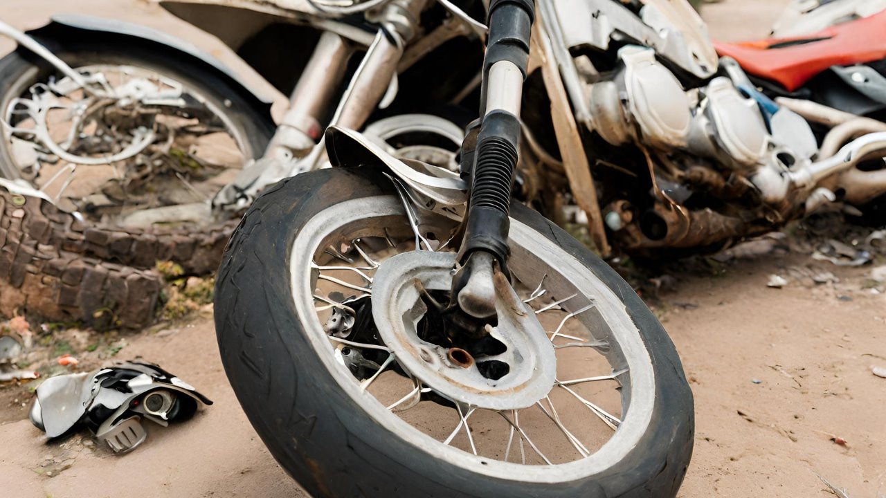 Motociclista herido tras accidente en la colonia Loma del Jazmín, Veracruz