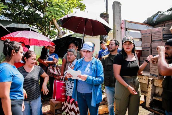 Sigue atención de la población en San Andrés Tuxtla