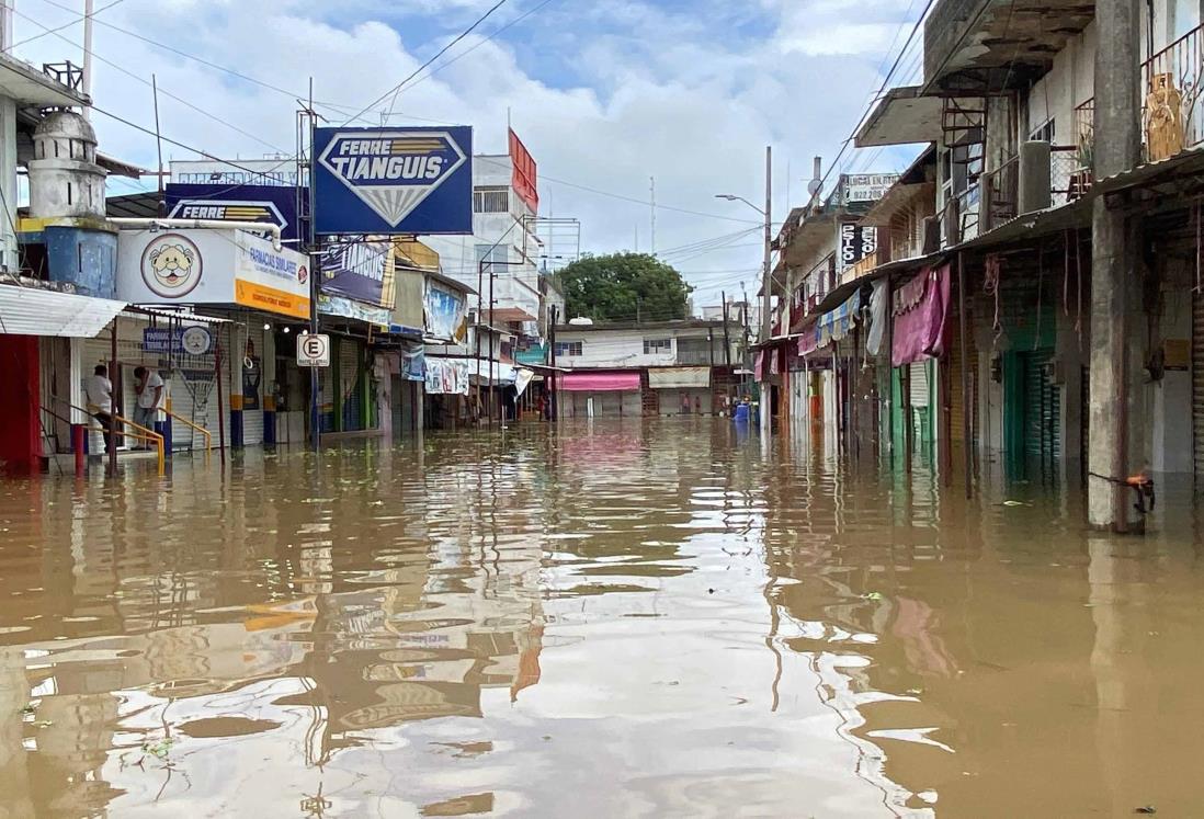 Este es el nivel del río Coatzacoalcos tras inundación, según Conagua