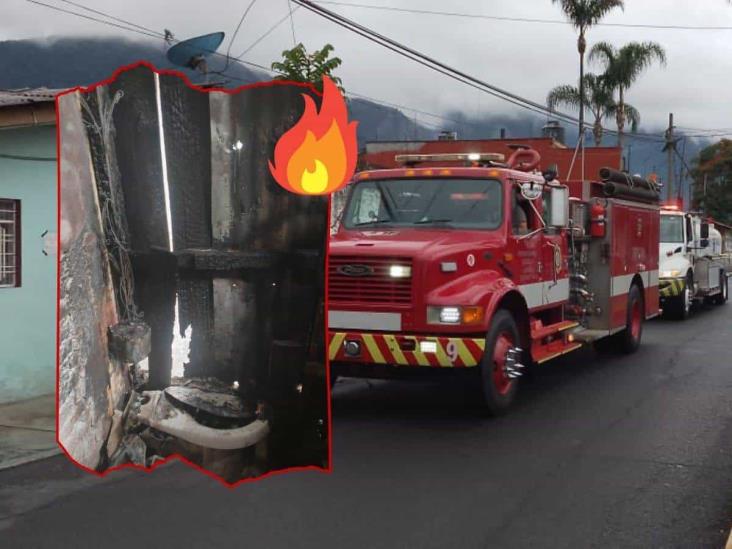 Incendio en vivienda de Orizaba moviliza a cuerpos de emergencia