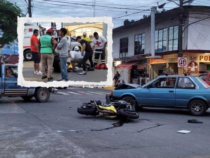 Dos heridos por fuerte accidente en calles de Misantla