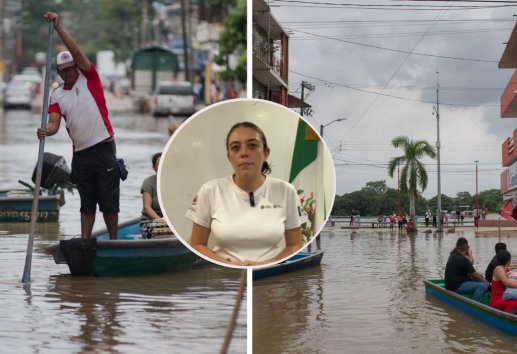 PC refuerza operativo aéreo y terrestre para atender inundaciones en sur de Veracruz (+VIDEO)
