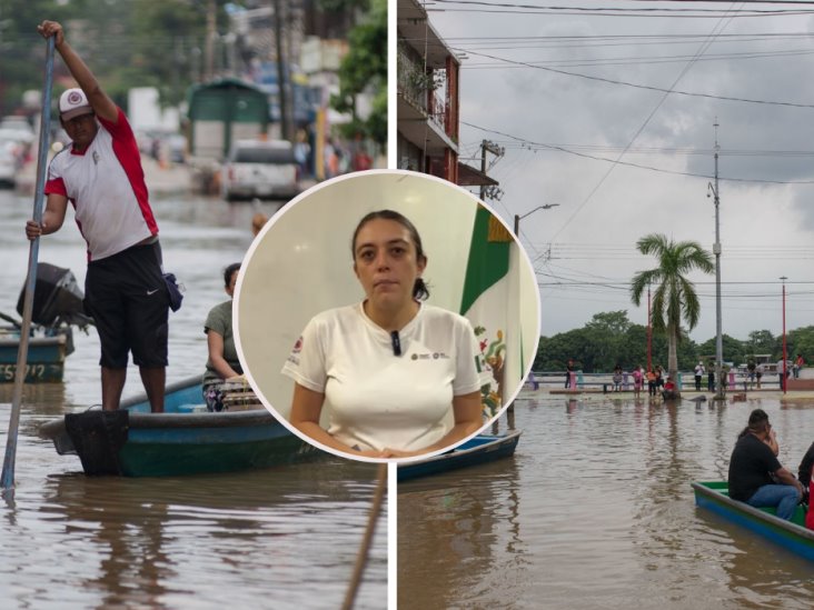 PC refuerza operativo aéreo y terrestre para atender inundaciones en sur de Veracruz (+VIDEO)