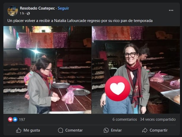 ¡Lo volvió a hacer! Natalia Lafourcade regresa a esta famosa panadería de Coatepec