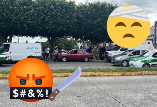 Pelea a machetazos por viejas rencillas deja un herido en Xalapa