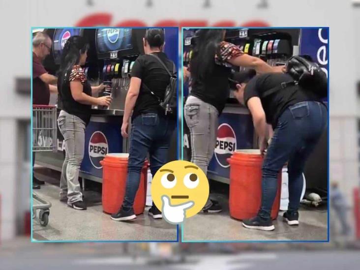 ¿Por qué lo hicieron? VIDEO de mujeres llenando una garrafa con refresco en Costco se hace viral