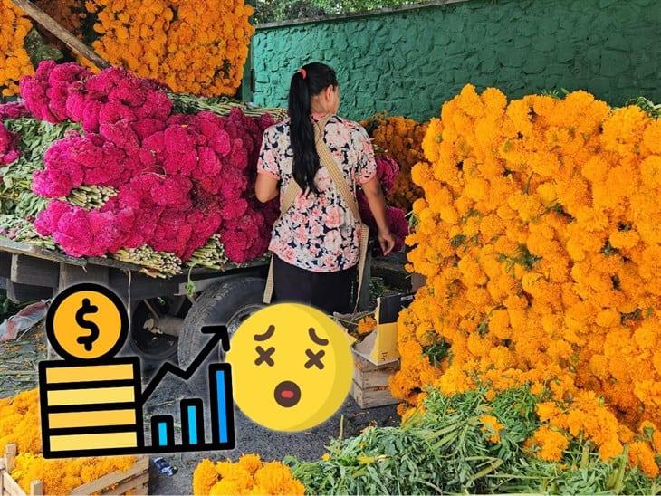 ¡¿Cuánto?! Flores para el Día de Muertos presentan costo elevado en Poza Rica