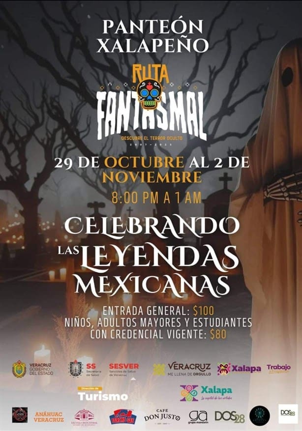 ¿Fan del terror? realizan Ruta fantasmal en el Panteón Xalapeño: checa fechas y horario 