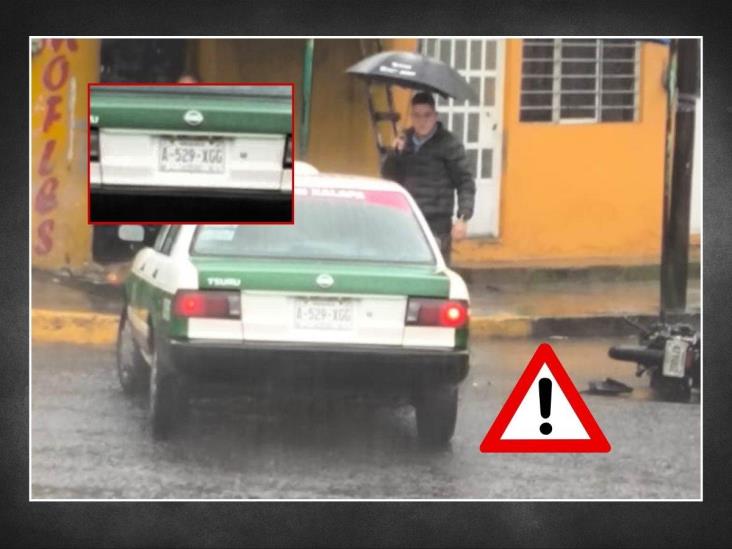 ¡Cobarde! Taxista de Xalapa atropella a estudiantes y huye