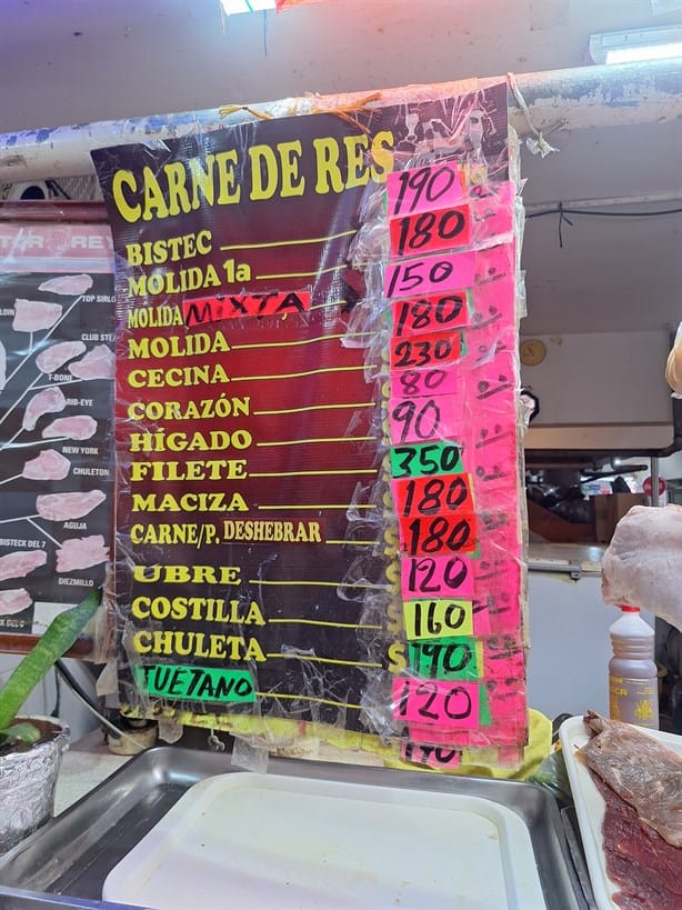 Estos son los precios de la carne en los mercados de Veracruz