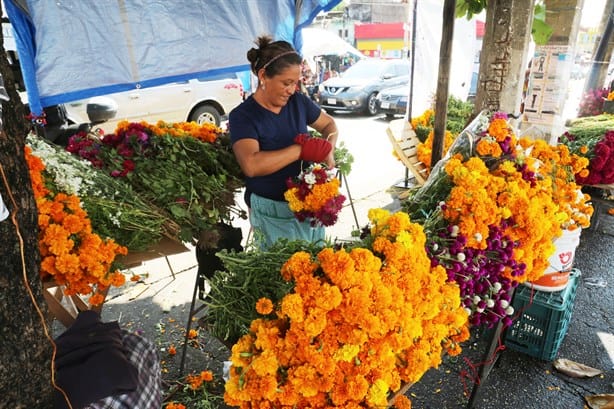 Día de Muertos: Cempasúchil llena de color esta calle en Coatzacoalcos | VIDEO