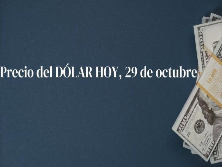 Dolar HOY: así se cotiza frente al peso hoy 29 de octubre