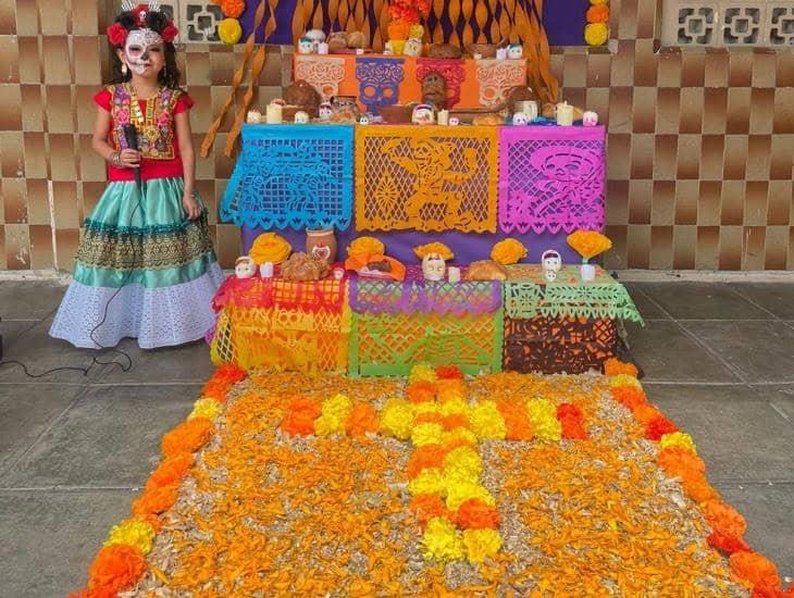 Inician celebración de Día de Muertos en escuelas de Nanchital