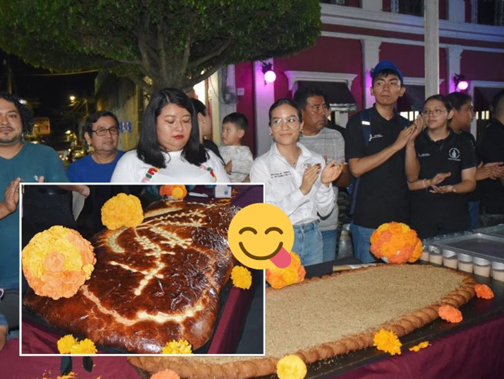 Con panes gigantes y esculturas de cráneos, realizaron evento de Día de Muertos en Misantla 