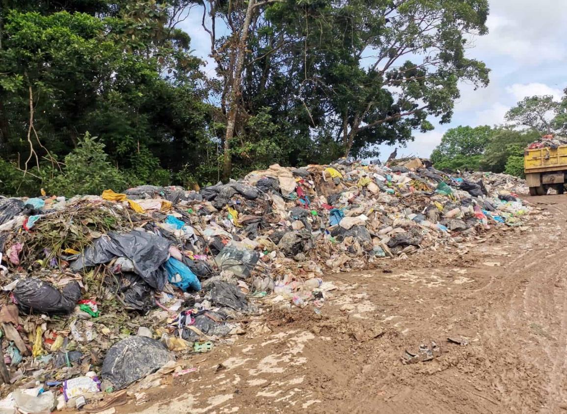 Acumulación de basura frente a panteón Santa Elena genera fétidos olores