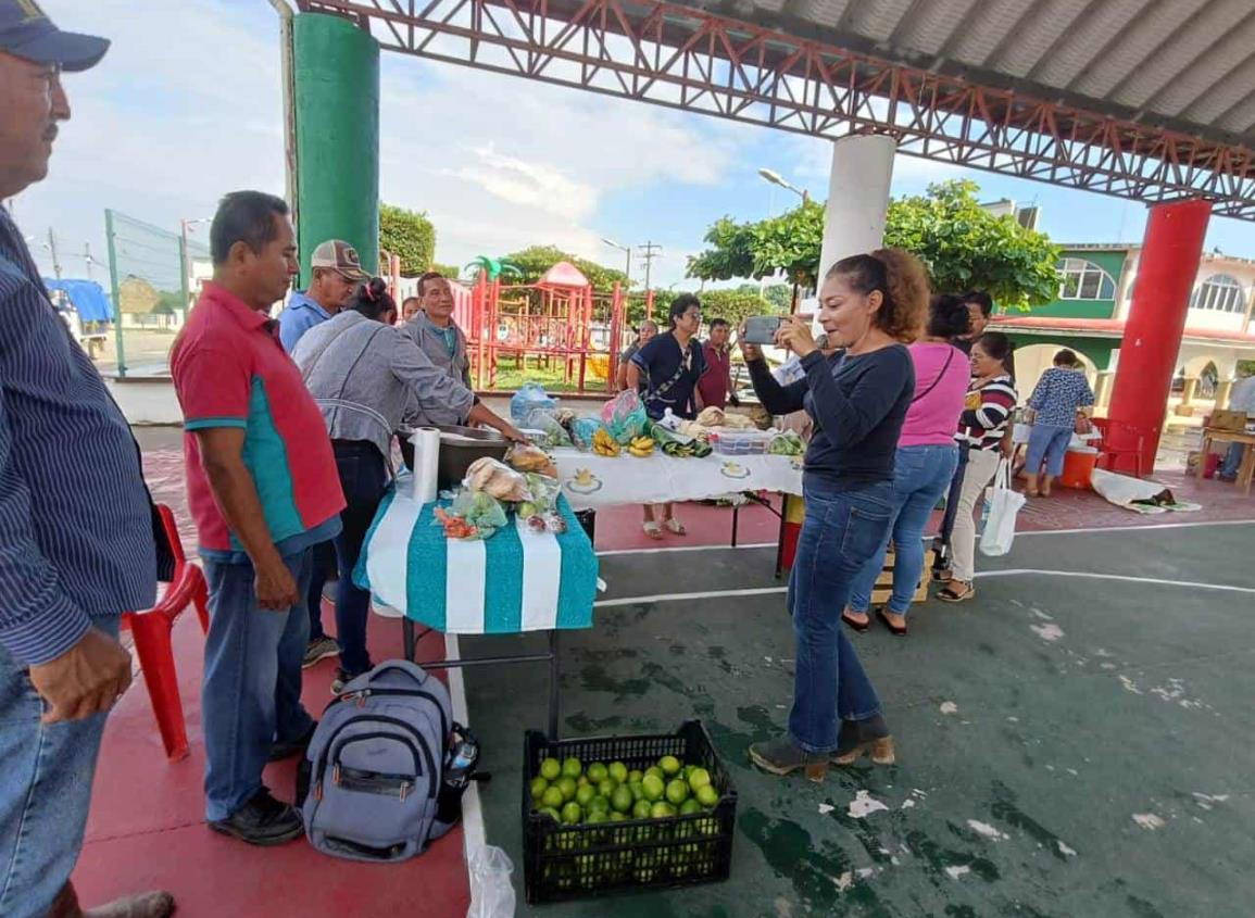 Beneficiarios de Sembrado Vida pusieron en marcha un mercado campesino en Moloacán | VIDEO