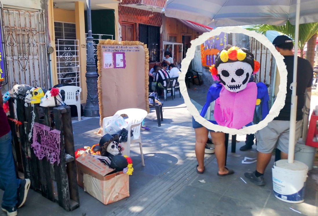 Colocan altar de muertos en el Barrio de La Huaca en Veracruz